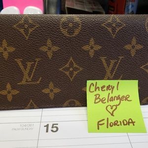 Authentic Louis Vuitton Checkbook Cover
